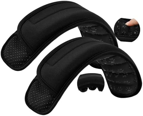 2-Pack 3D Shoulder Pad with Dual-Side Anti-Slip, Black