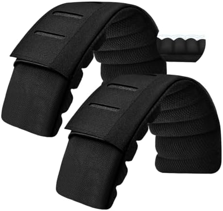 2-Pack 3D Tactical Vest Shoulder Strap Pads, Black