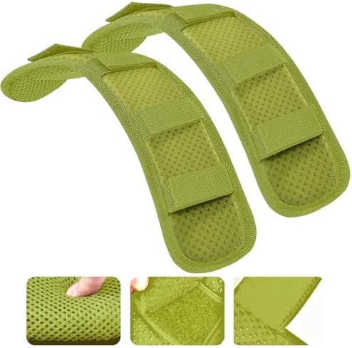 2-Pack Universal Shoulder Pad with Thick Cushion for Bag, Army Green