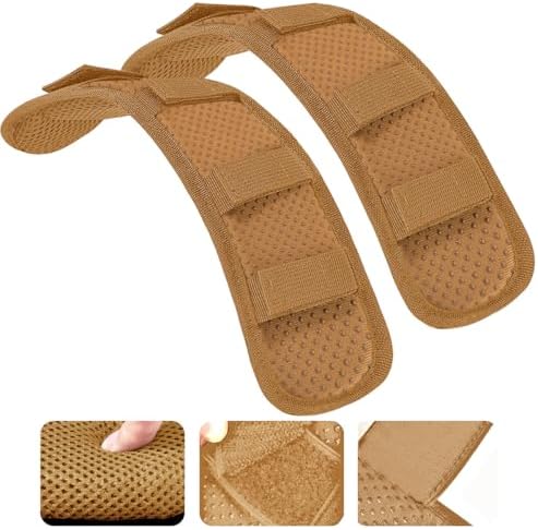 2-Pack Universal Shoulder Pad with Thick Cushion for Bag, Khaki