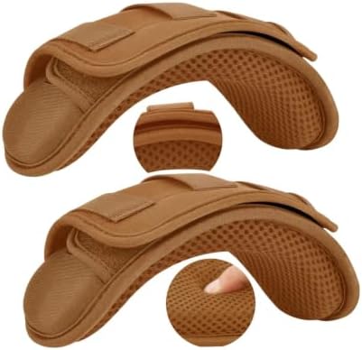 2P Tactical Shoulder Pad, Ultra-Thick Cushion for Vest Straps, Khaki