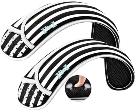 2P Universal Shoulder Pad with Thick Cushion for Backpack, Black White