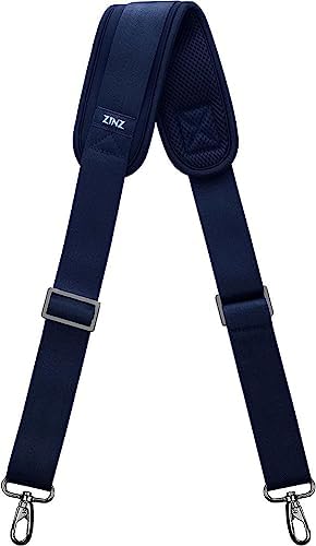 57" Adjustable Bag Straps Replacement with Thick Fixed Pad, Blue
