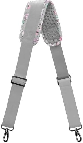 57" Adjustable Bag Straps Replacement with Thick Fixed Pad, Butterfly