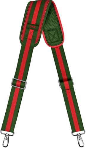 57" Adjustable Bag Straps Replacement with Thick Fixed Pad, GrWGr