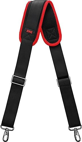 57" Adjustable Bag Straps Replacement with Thick Fixed Pad, Wine Edge