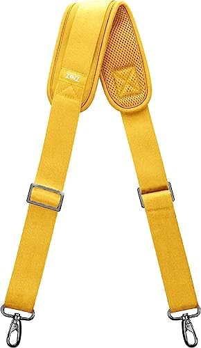 57" Adjustable Bag Straps Replacement with Thick Fixed Pad, Yellow