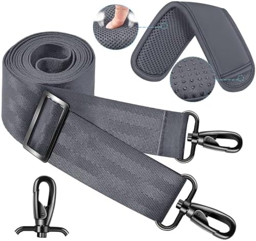 60 Inch Shoulder Strap with Removable Ultra-Thick Pad, Adjustable Buckles