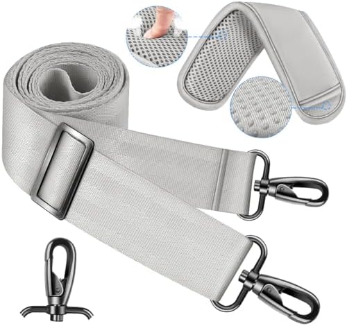 60 Inch Shoulder Strap with Removable Ultra-Thick Pad, Adjustable Buckles