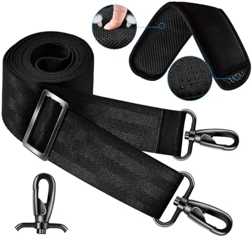 60 Inch Shoulder Strap with Removable Ultra-Thick Pad, Adjustable Buckles