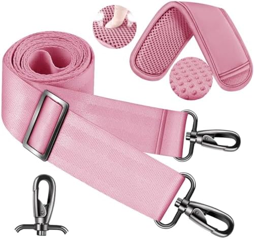60 Inch Shoulder Strap with Removable Ultra-Thick Pad, Adjustable Buckles