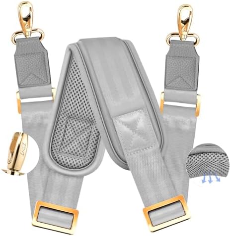 60" Universal Shoulder Strap with Thick Fixed Pad, Gray