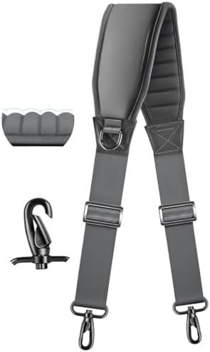 78-Inch Shoulder Bag Strap, Gray