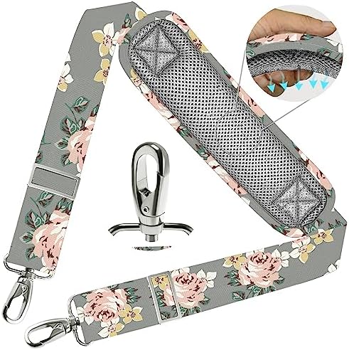 78 Inch Shoulder Strap, Gray Rose