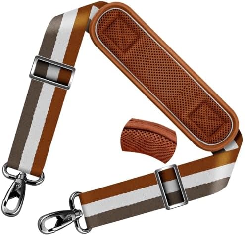 78 Inch Shoulder Strap, Stripes-BrWGy