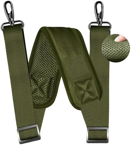 79 inch Shoulder Strap, Extra-thick Fixed Cushion Pad and Dual Clasps