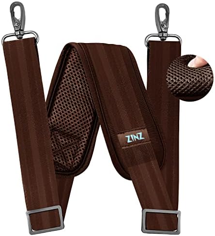 79 inch Shoulder Strap, Extra-thick Fixed Cushion Pad and Dual Clasps
