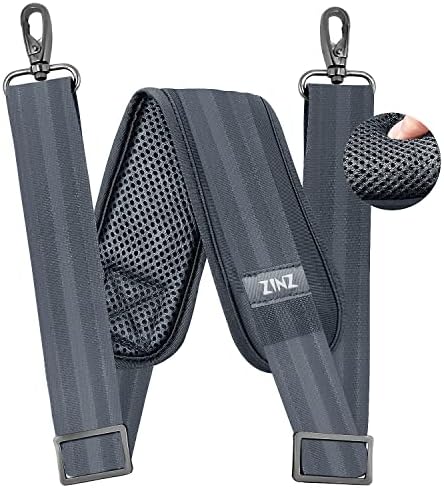79 inch Shoulder Strap, Extra-thick Fixed Cushion Pad and Dual Clasps