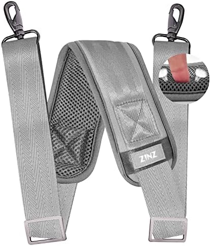 79 inch Shoulder Strap, Extra-thick Fixed Cushion Pad and Dual Clasps