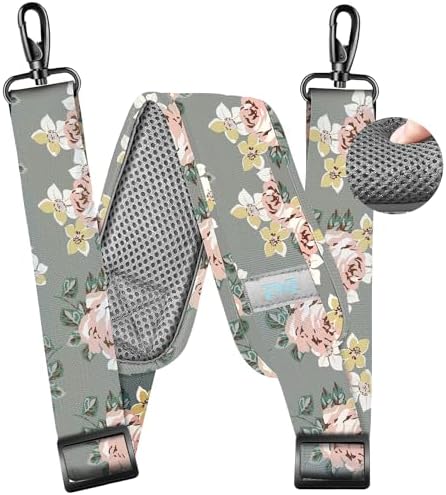 79 inch Shoulder Strap, Extra-thick Fixed Cushion Pad and Dual Clasps