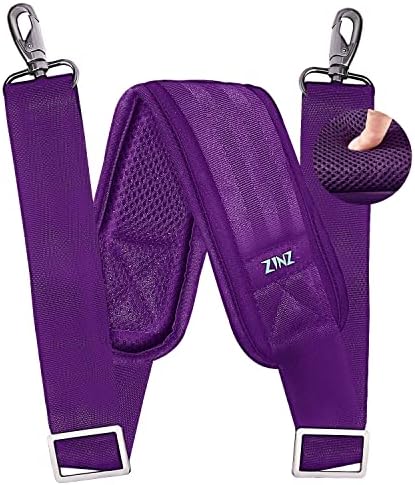 79 inch Shoulder Strap, Extra-thick Fixed Cushion Pad and Dual Clasps