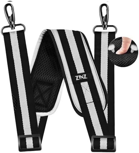 79 inch Shoulder Strap, Extra-thick Fixed Cushion Pad and Dual Clasps
