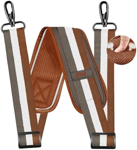 79 inch Shoulder Strap, Extra-thick Fixed Cushion Pad and Dual Clasps