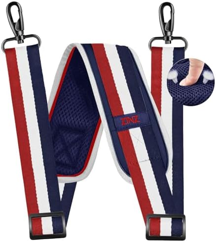 79 inch Shoulder Strap, Extra-thick Fixed Cushion Pad and Dual Clasps