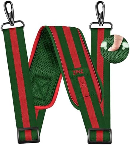 79 inch Shoulder Strap, Extra-thick Fixed Cushion Pad and Dual Clasps