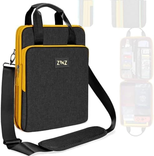 Expandable 12.9 13 Shoulder Bag with Valuables Compartment, B01K04