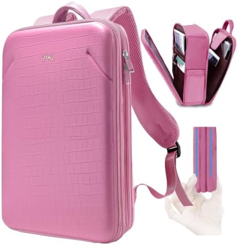 Protective Laptop Backpack, Expandable Computer Bag Rucksack with Hard