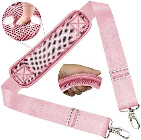 Shoulder Strap 58" with Thick Fixed Pad, Pink