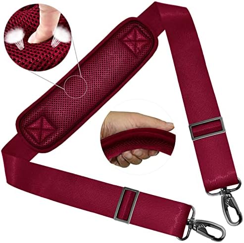 Shoulder Strap 58" with Thick Fixed Pad, Red