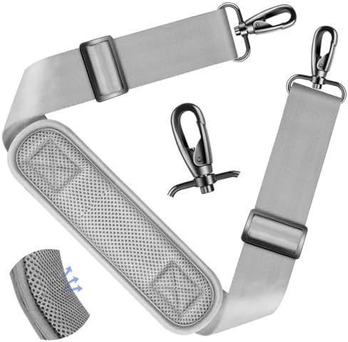 Shoulder Strap 59"Heavy-duty Strap with Thick Fixed, Light gray