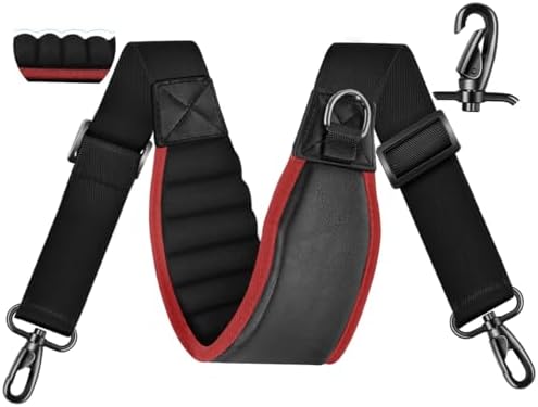 Shoulder Strap 67 inch with 3D-Cushion PadBlack Red
