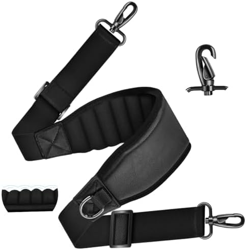 Shoulder Strap 68 inch with 3D-Cushion Pad, Black