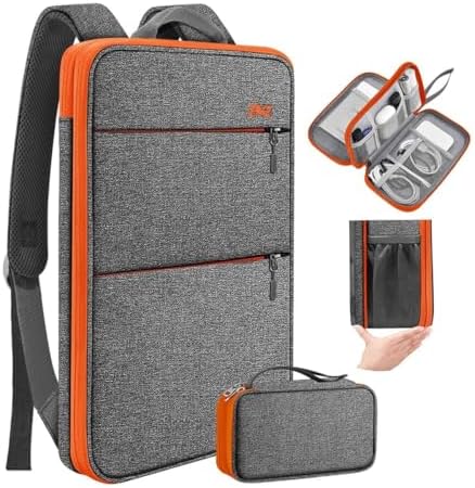 Travel Laptop Backpack with Small Case for 15-16 inch Notebooks, Slim