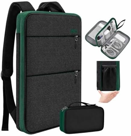 Travel Laptop Backpack with Small Case for 15-16 inch Notebooks, Slim