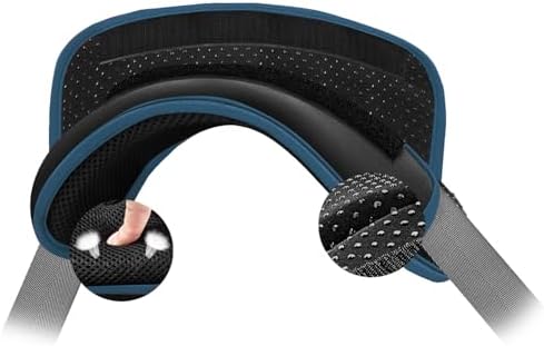 Universal Shoulder Pad with Ultra Thick Cushion, Black-Blue Edge