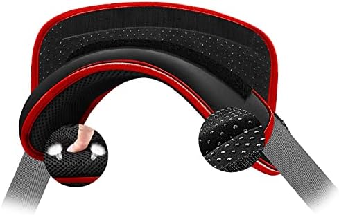 Universal Shoulder Pad with Ultra Thick Cushion, Black-Red Edge