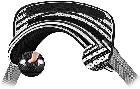 Universal Shoulder Pad with Ultra Thick Cushion, Black & White Stripes