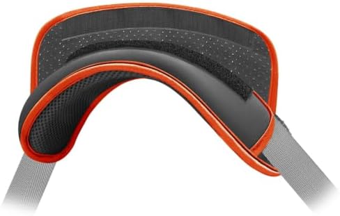Universal Shoulder Pad with Ultra Thick Cushion, Grey-Orange Edge